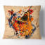 Papillon et art abstrait sur papier - coussin à imprimé floral-29598263-29598260