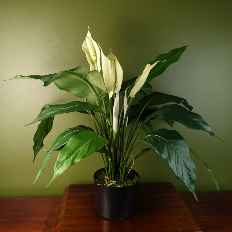 60cm Faux Flowering Plant in Pot Liner