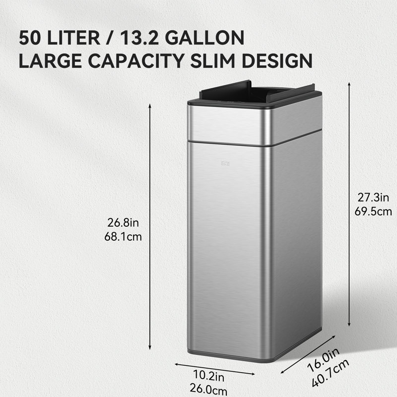 Poubelle à capteur EKO Phantom Pro 50L, 50 litres