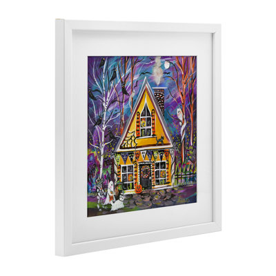 Reproduction sous verre d'Halloween Party House