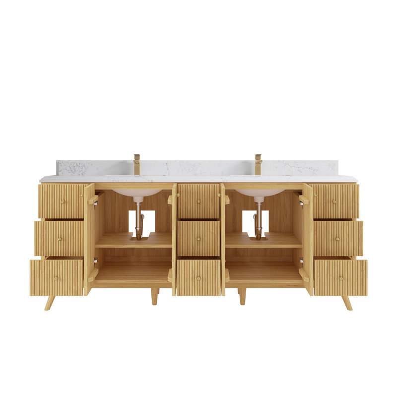 Ensemble de meuble-lavabo double 84 po