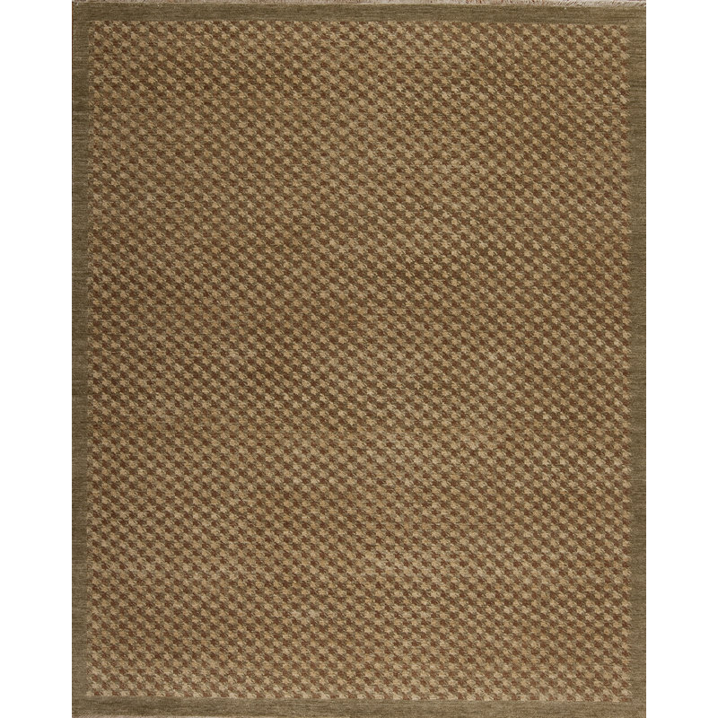 Textures Hand Knotted Wool Area Rug, Rectangle 9' x 12'
