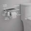 Chrome Toilet Roll Holder with Shelf Wall Mounted Stainless Steel