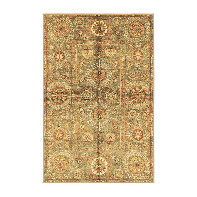 Tapis brun lavable à la machine Abstract 3202, Rectangle 8 pi x 12 pi
