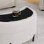 Banc de rangement avec repose-pieds en métal 33,9 "avec demi-lune-120145142