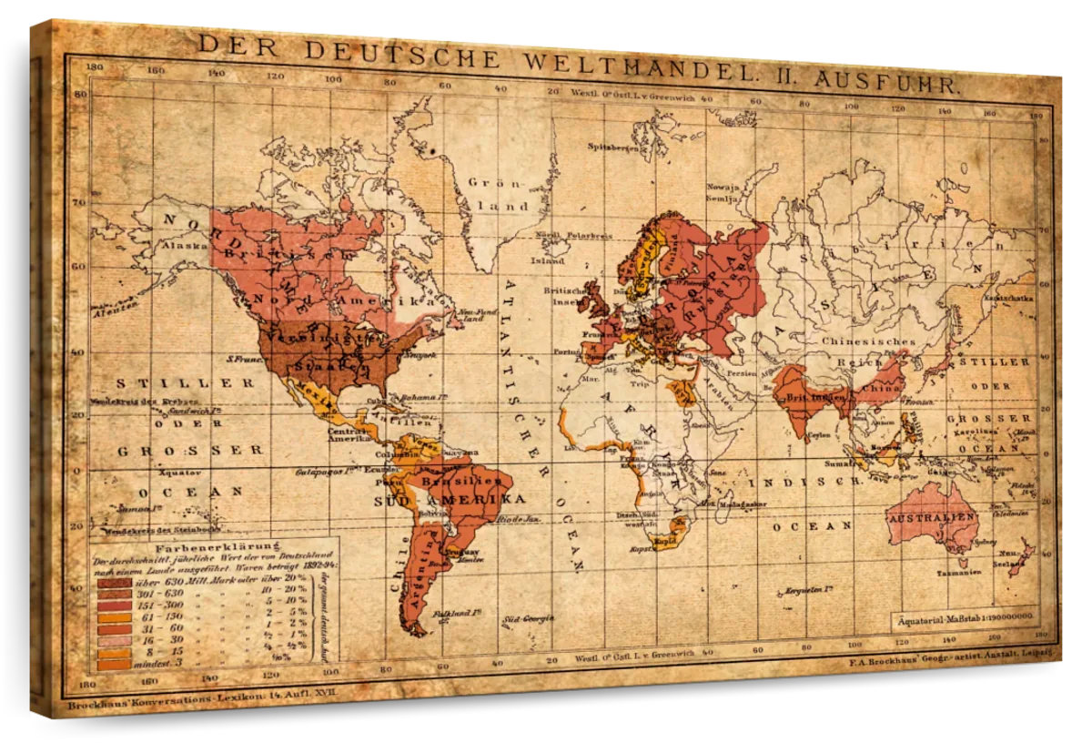Breakwater Bay Aliaz Old German World Map - Wayfair Canada