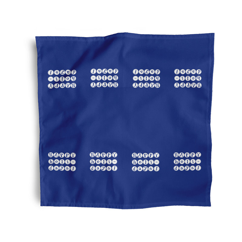Mitre Polyester Casual Napkins, Royal