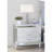 Sterling Modern Style Mirror Framed 3-Drawer Nightstand Made With Wood In Silver