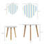 Ensemble de 2 tables basses gigognes Triangle