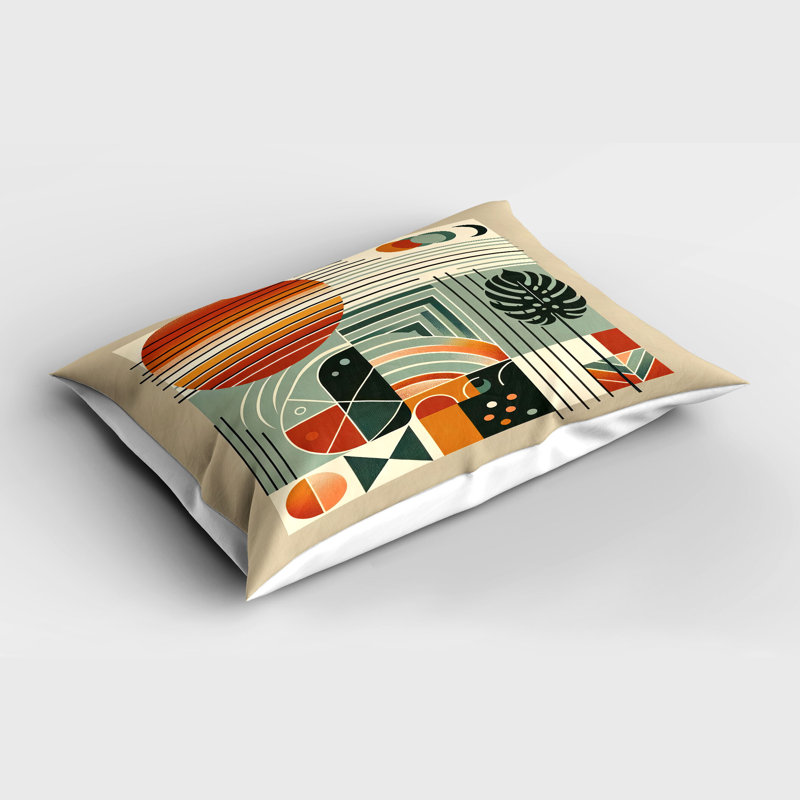 Taie décorative abstraite en microfibre, Standard