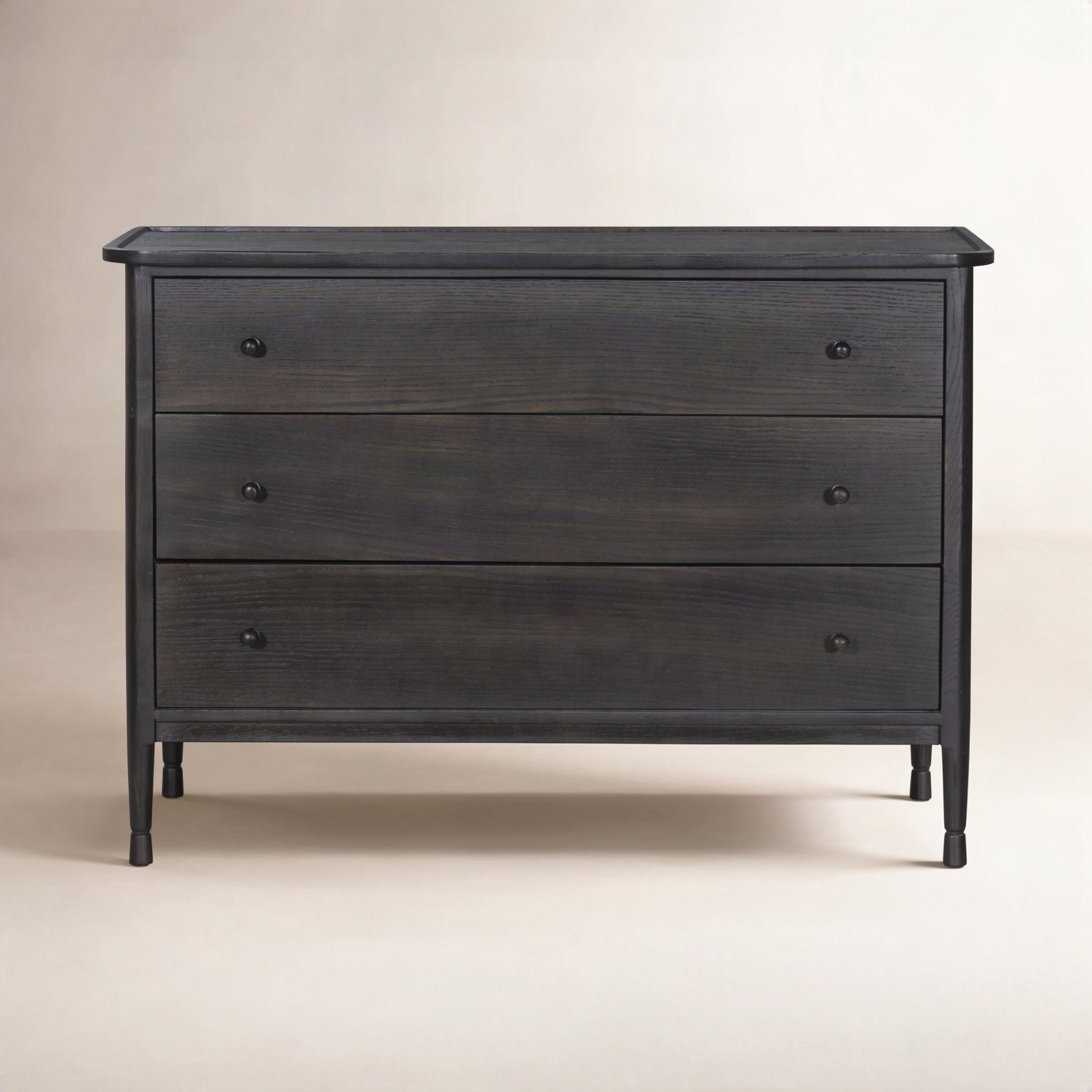 Franny 3 Drawer Chest, Espresso Oak Veneer