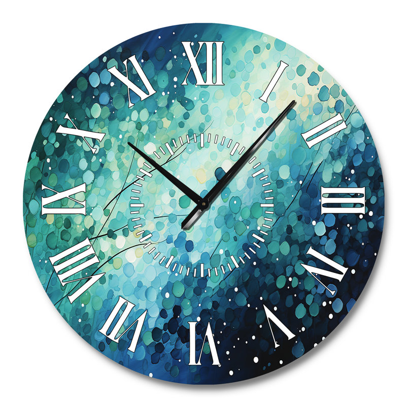 Horloge murale Turquoise Tranquility, Grand