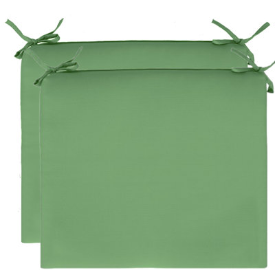 Outdoor Solid 2-pk Bistro Cushions 17 x 17 in Sage