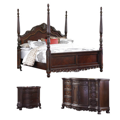 Ceja Solid Wood Piece Bedroom Set