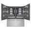 ZLINE 72 in. Built-In Refrigerator in Black Stainless Steel w/ Graphite Gray Interior-697383952