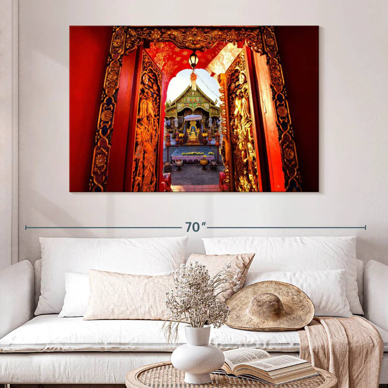 Porte Adella Wat Ming Muang, H 34 po x l 51 po