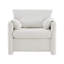 Canapé moderne, canapé confortable en chenille rembourré avec une éponge haute résilience et des pieds robustes pour le salon, la chambre à coucher et le bureau, blanc ivoire