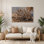 «Southwestern Plants Four Wing Saltbush 165», art mural en métal gris