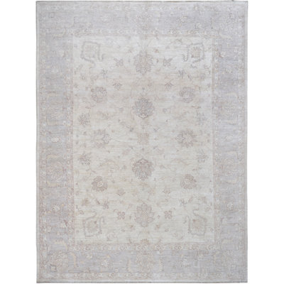 One-of-a-Kind 9' X 12' 2010s Wool Area Rug in Gray