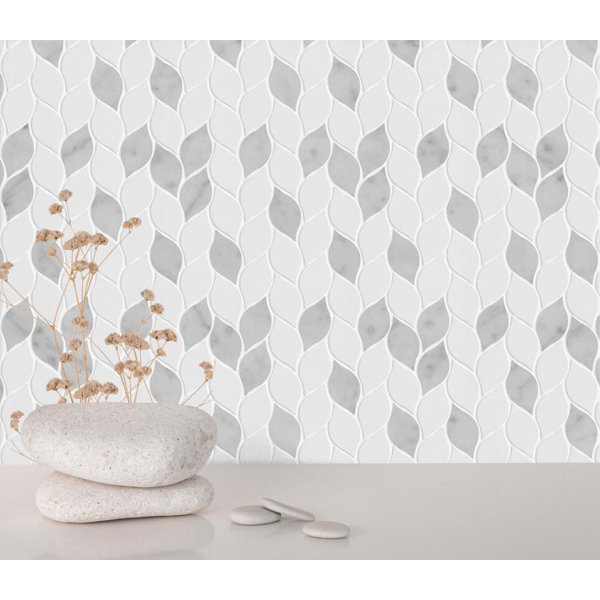 Ava 1.8" x 2.5" Marble Novelty Mosaic Wall Tile