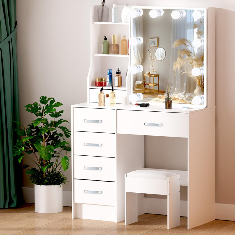 Camyrah Dressing Table with Mirror