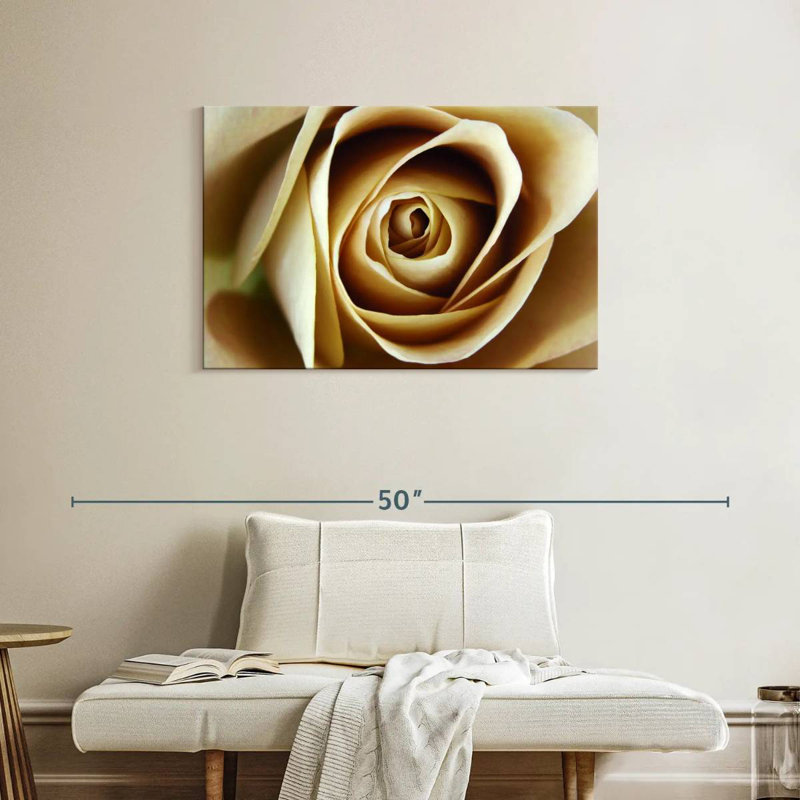 Rose Harnek en herbe beige, H 24 po x l 36 po