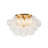 4-light Handcrafted Glass Bubble Semi-flush Mount