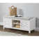 Lund Coventry 45 in. W Wood Storage Bench with Cushion, Entryway Organization & Decoration, 3 Adjustable/Removable Cubbies, Decorative Cushion Included