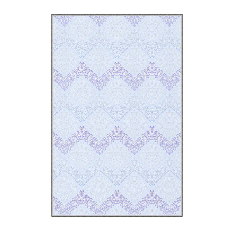 Tapis de couloir élégant (3,3 x 6,6 pi), 100% polyester, d'une hauteur de poils de 0,3 po | Antibactérien, PVC antidérapant dessous | Impression numérique 3D, lavable à la machine | Parfait pour les vestibules et les espaces de vie, durable et facile d'entretien