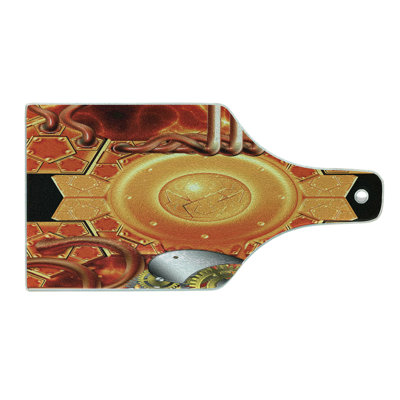 Multicolore planche à découper en verre trempé Ambesonne Steampunk