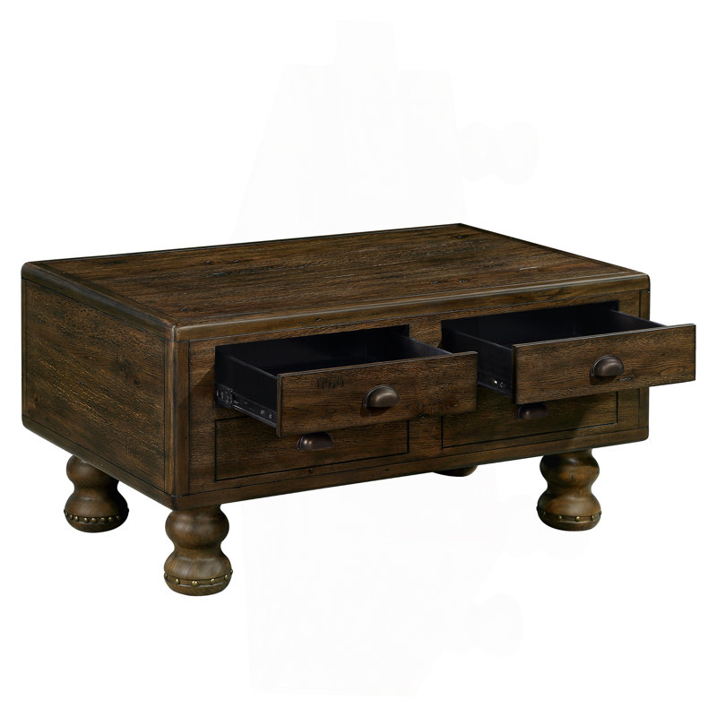 Rectangle Living Room Coffee Table Set, Espresso