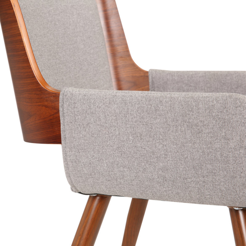 45cm H Fabric Upholstered Armchair, Dark Grey