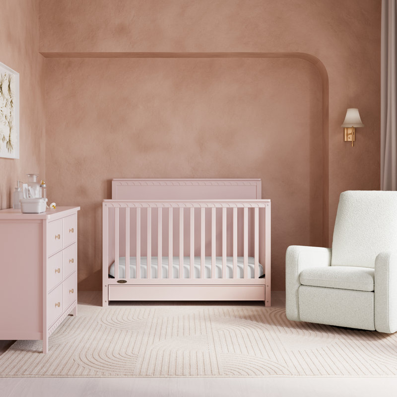 Commode double 6 tiroirs Sasha, Rose