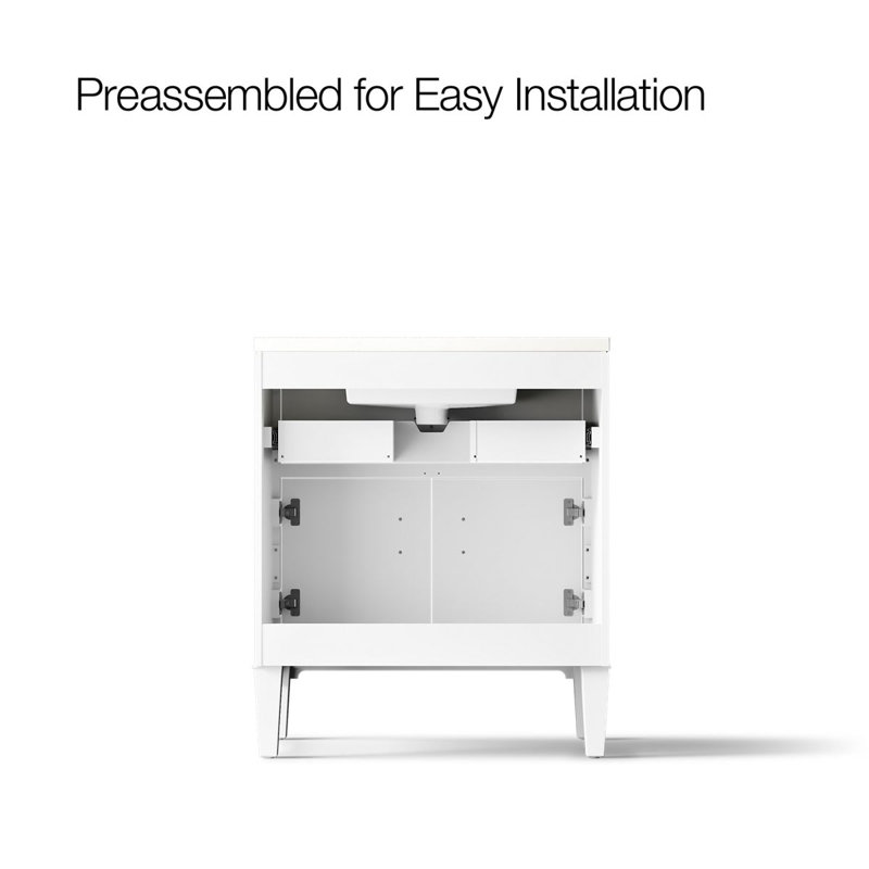 Southerk 30-In Bathroom Vanity Set, White, 30"