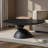 Modern Oval Coffee Table, 47.27" Fiberglass Pebble-stack Base-123028472
