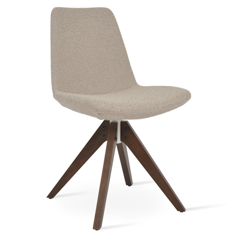 Chaise d'appoint pivotante Eiffel Pyramid, Beige