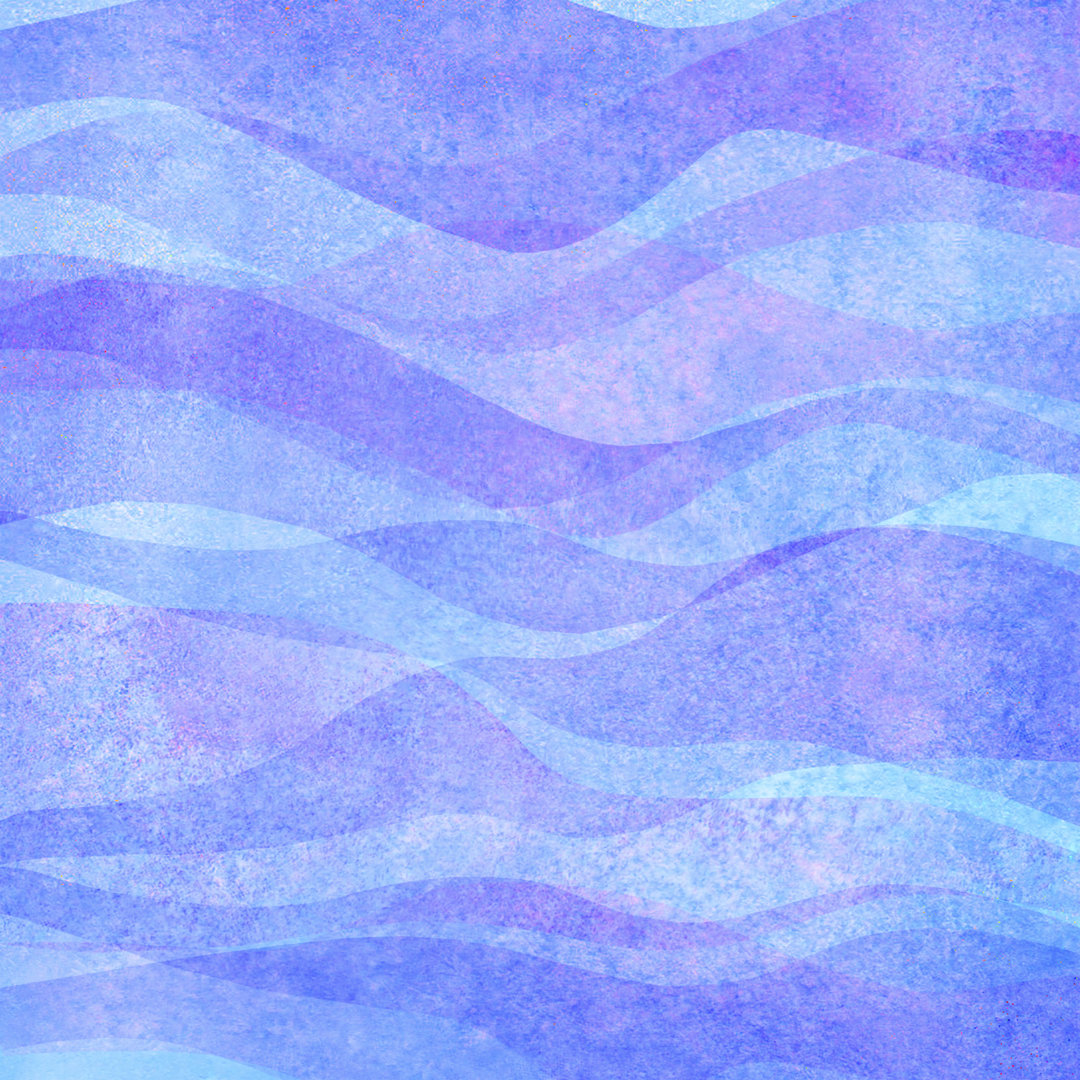 Waves Illustration - Leinwandbild auf Leinwand