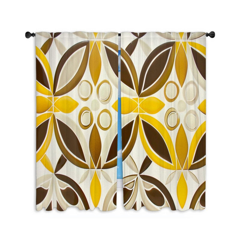 Paire de rideaux obscurcissant en polyester Farrukh, L 20 po x L 54 po