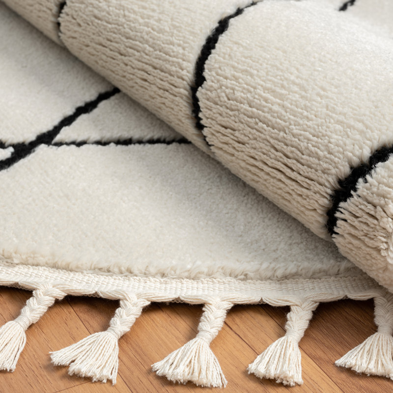 Fantasy Tapis white Rug, Round 190cm