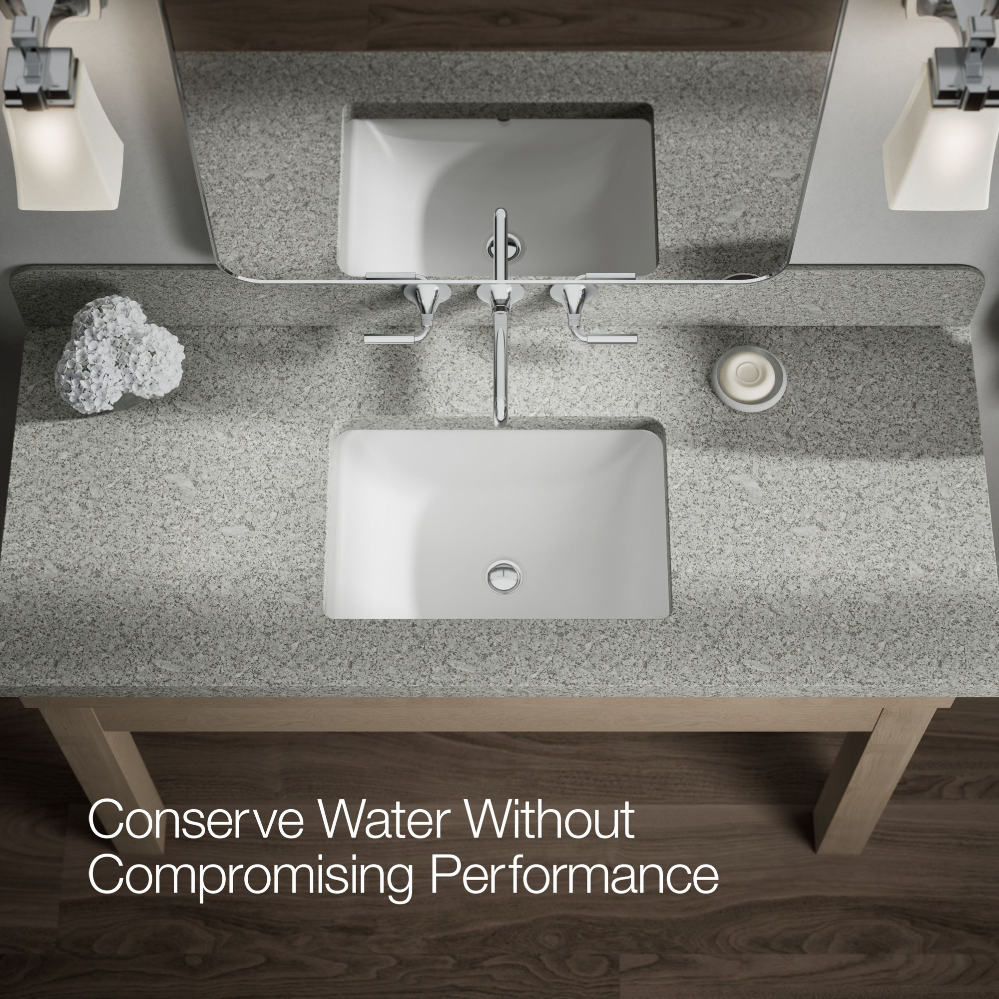 Tone Wall-Mount Bathroom Sink Faucet Trim, Polished Chrome