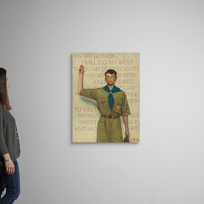 «I Will Do My Best», art mural sur toile, Toile tendue, H 40 po x l 30 po x P 1,25 po