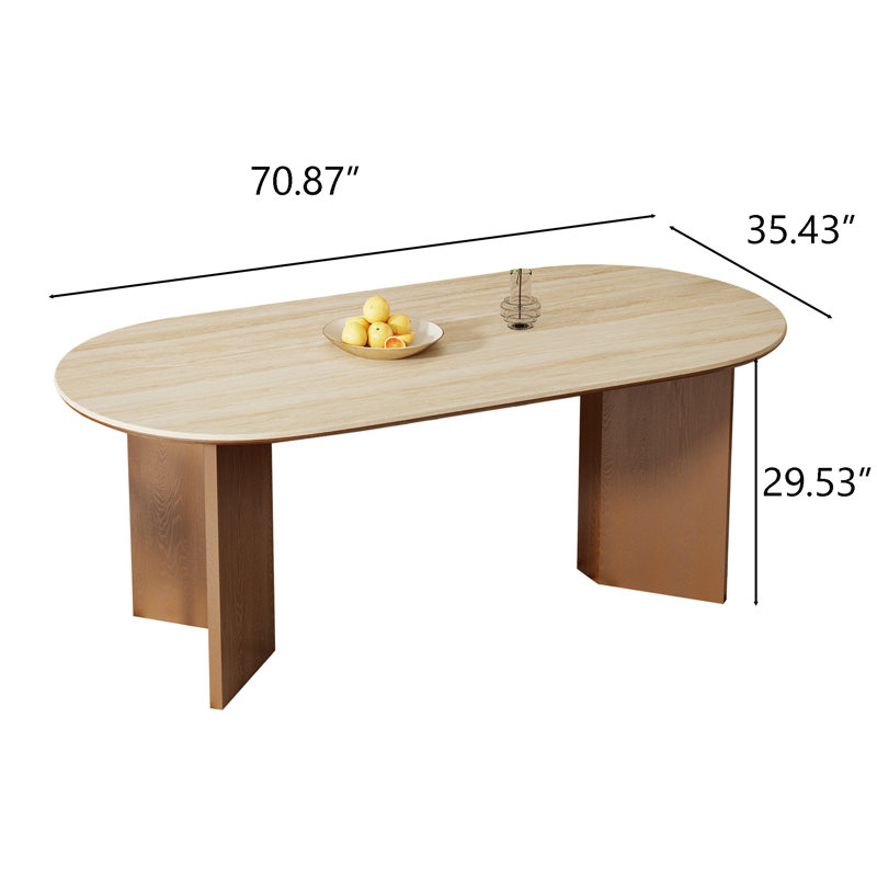 Ensemble de table de salle à manger 71 "Mid Century