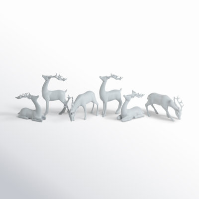 Harmanna 6-Piece Reindeer Figurine Set