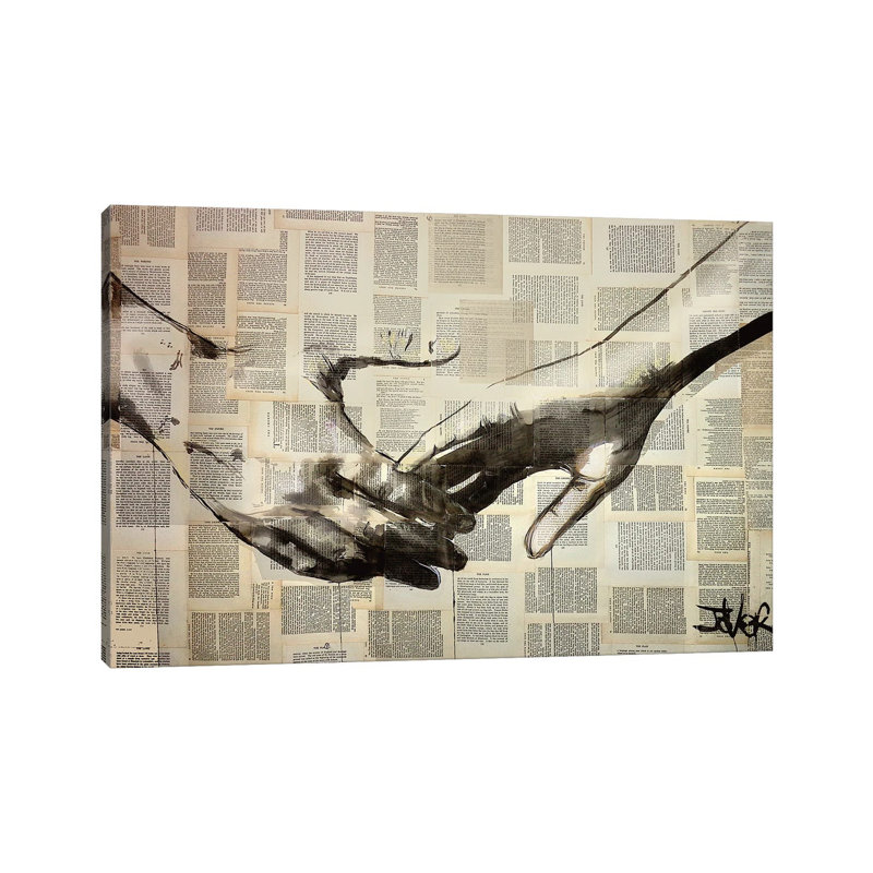 Reach by Loui Jover - Print on Canvas, 66.04 cm H x 45.72 cm W x 3.175 cm D, Wrapped Canvas