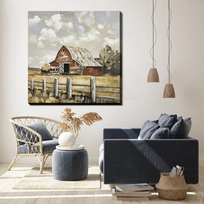 «Barnside Days», art mural sur toile