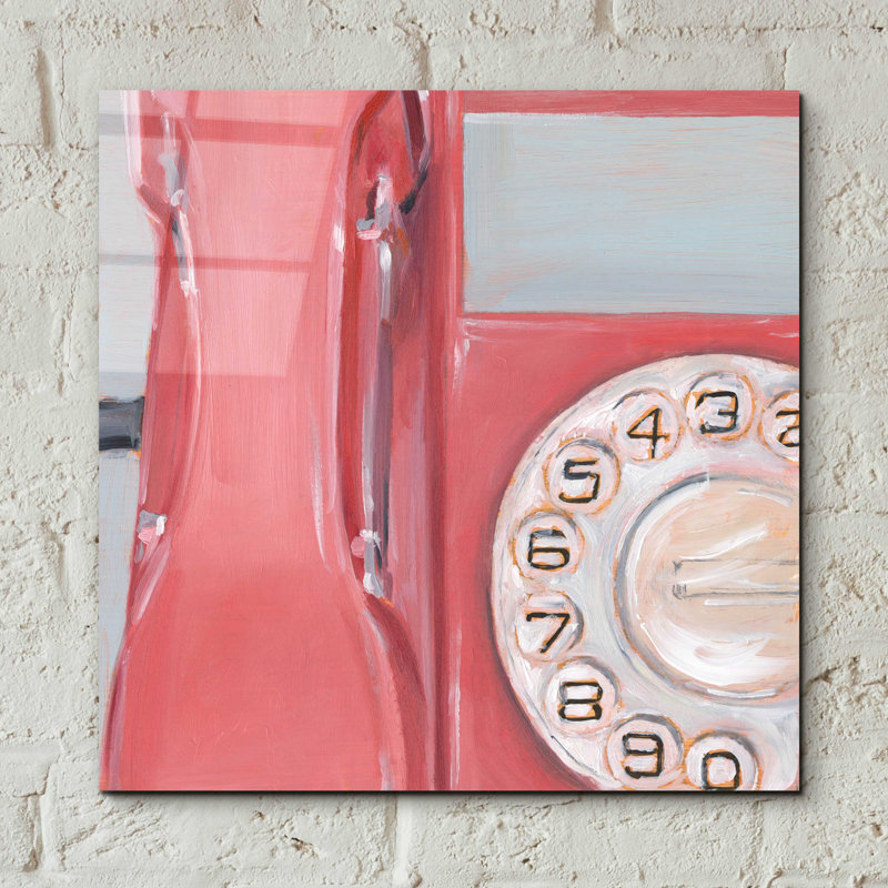 «The 70's Called ... IV» par Ethan Harper - peinture sans cadre, H 12 po x l 12 po x P 0,13 po
