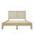 Rubber Wood Platform Bed with Rattan Headboard, Boho Bed Frame with Tall Legs and Underbed Storage, Weight Capacity 800 lbs, No Box Spring Needed, Natural, Queen-235612653