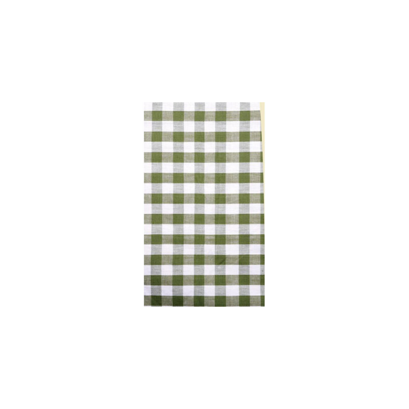 Jarratt Plaid 100% Cotton Tablecloth, Oval 86" x 60", Green