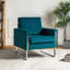 Fauteuil club en velours capitonné l 31,5 po Charo-1226879983