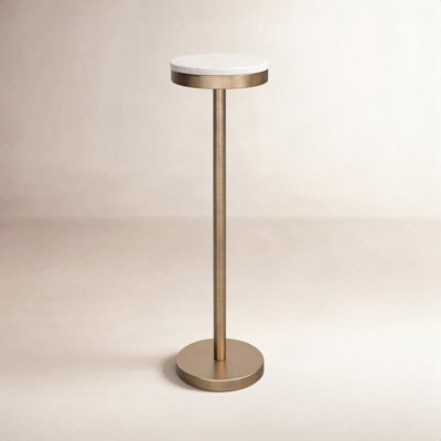 Isaac 8" Genuine Marble End Table